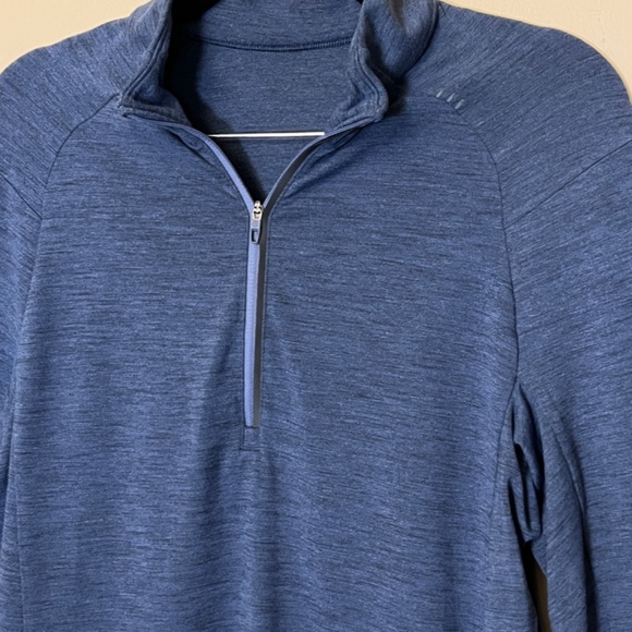 Lululemon Surge Warm Half Zip Long Sleeve Shirt - Men's Size S - Blue - Picture 4 of 12